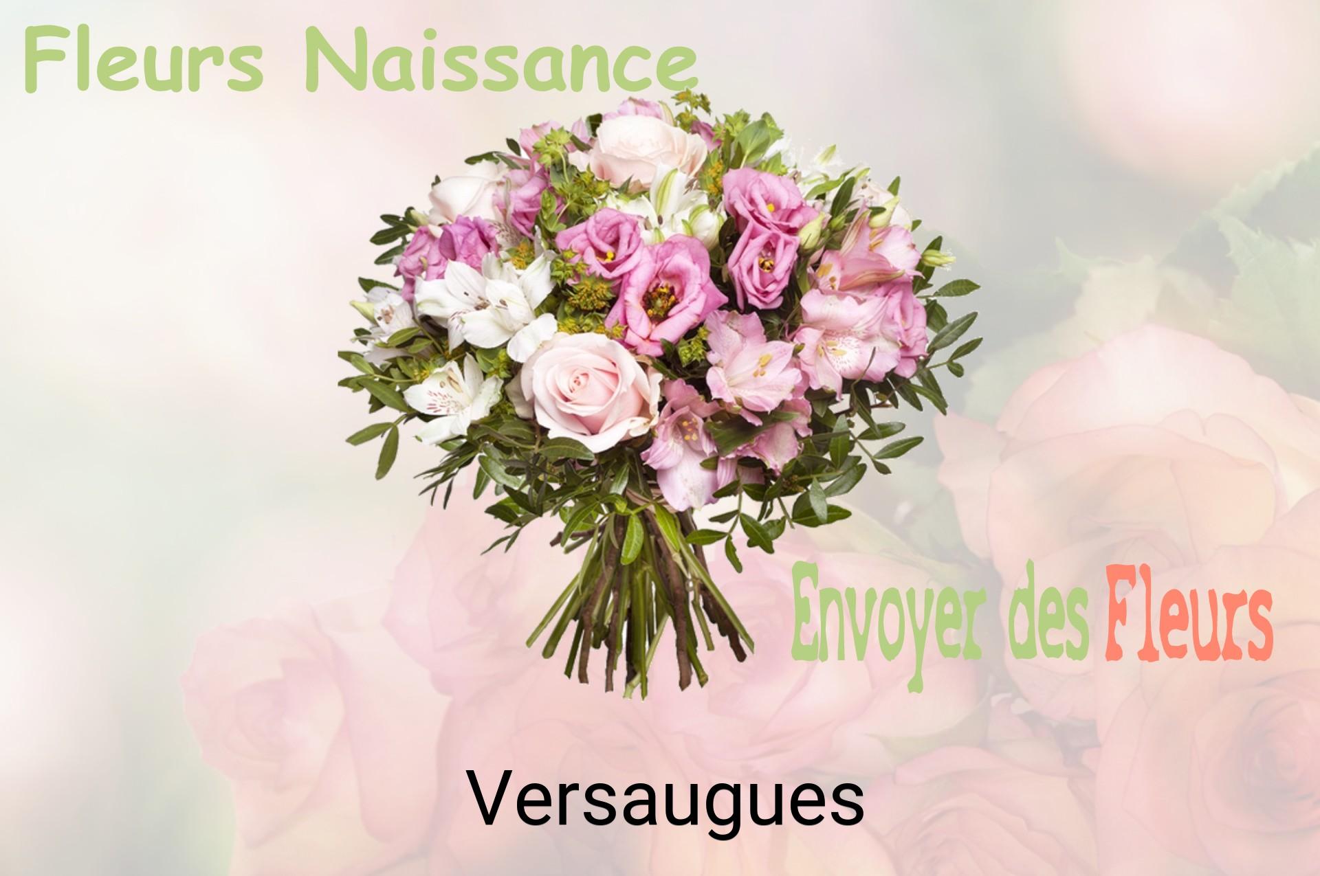 Bouquet de fleurs de naissance livré à Versaugues